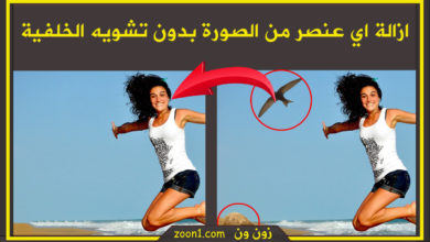 ازالة العيوب من الصوره دون تشويه الخلفية