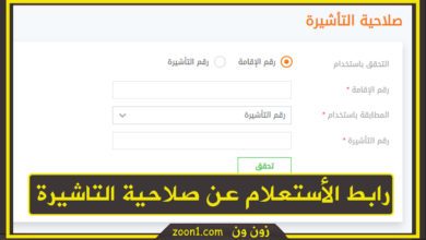 الاستعلام عن صلاحية التاشيرة