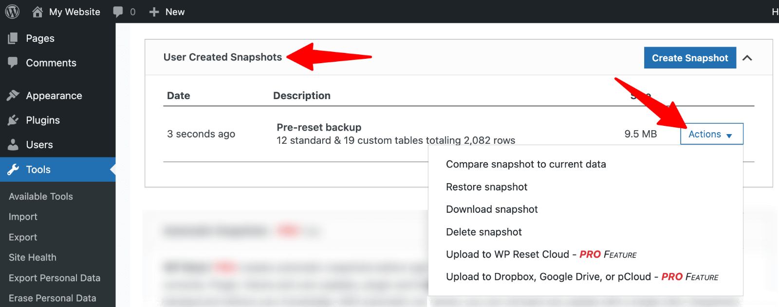 إعادة تعيين WP> استعادة البيانات” class=”wp-image-814489″ data-lazy- src=”https://zoon1.com/wp-content/uploads/2025/05/WP-Reset-restore-snapshot.png”/><img data-lazyloaded=