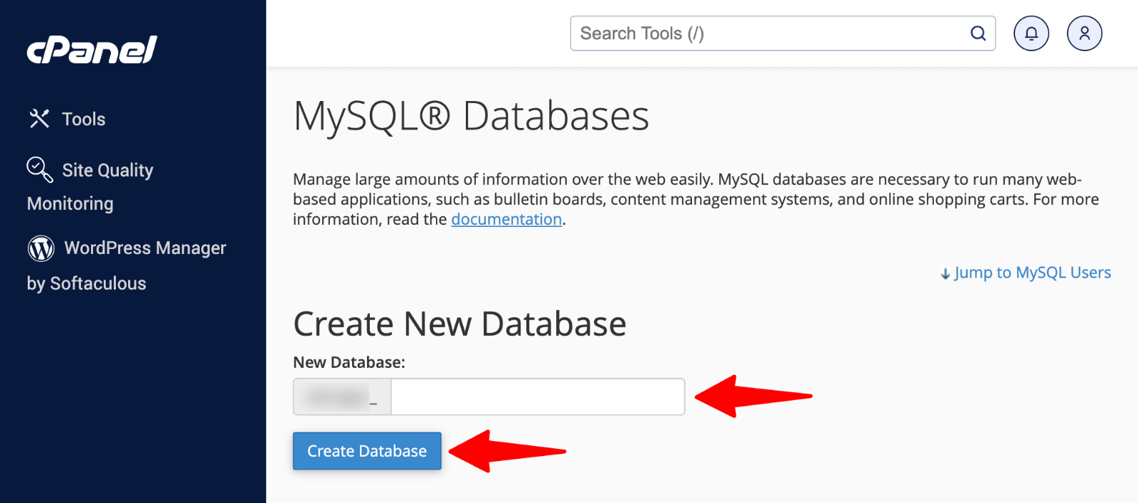 CPANEL> قواعد بيانات MySQL> إنشاء قاعدة بيانات” class=”wp-image-814502″ data-lazy- src=”https://zoon1.com/wp-content/uploads/2025/05/cPanel-MySQL-Databases-create.png”/><img data-lazyloaded=
