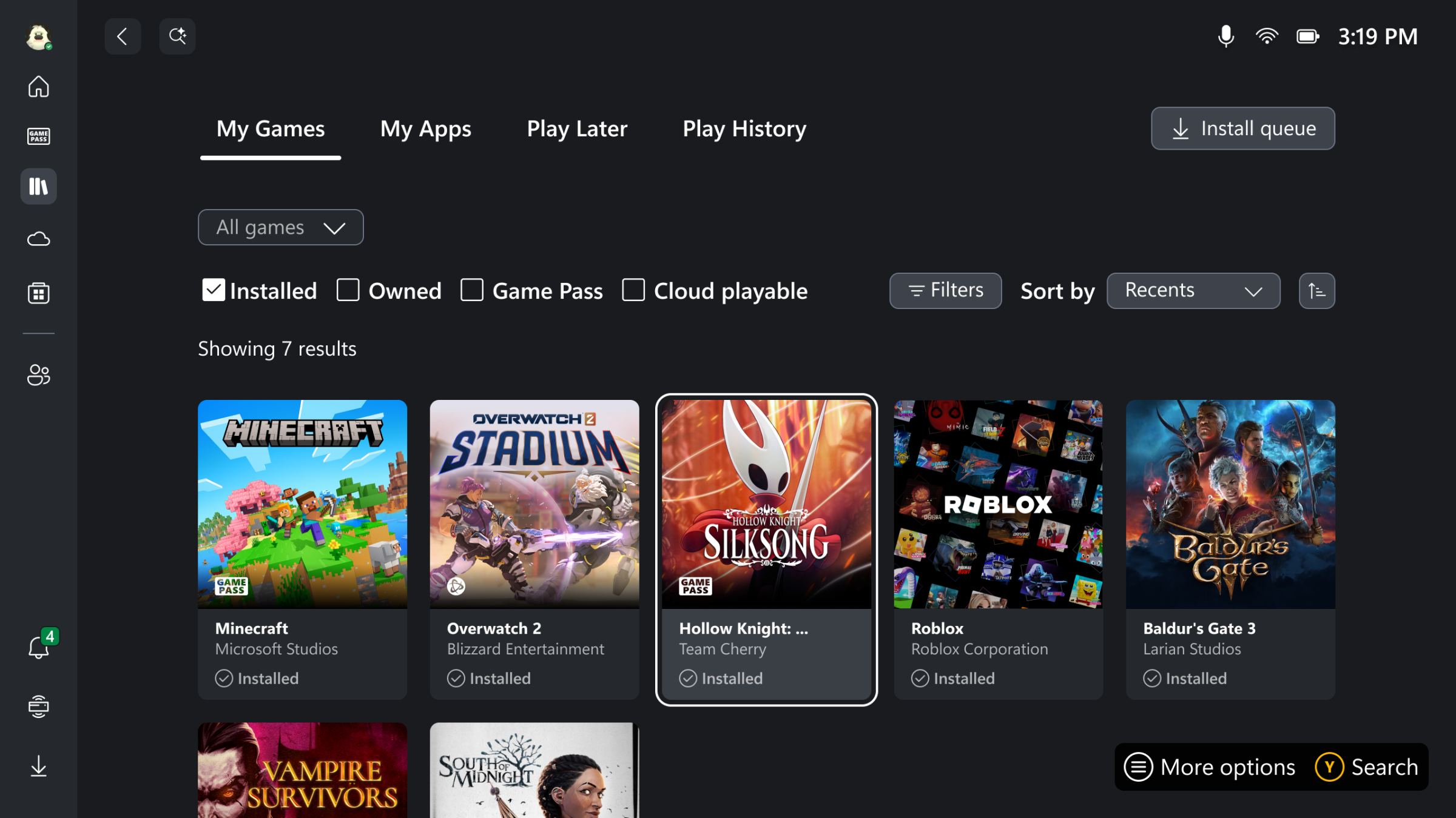 تتضمن المكتبة الجديدة الوصول إلى ألعاب الكمبيوتر من Steam وغيرها.