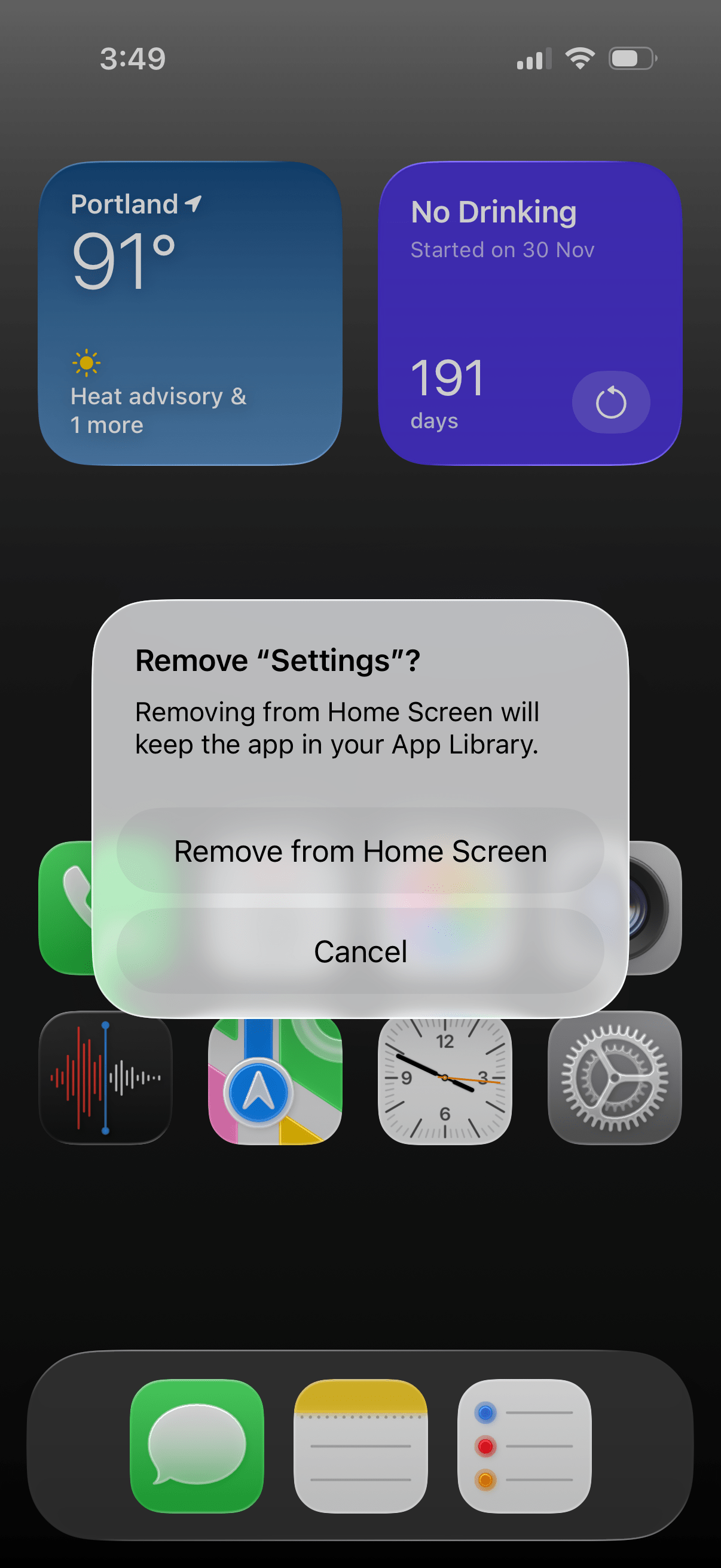 صورة لمطالبة النظام في iOS 26.