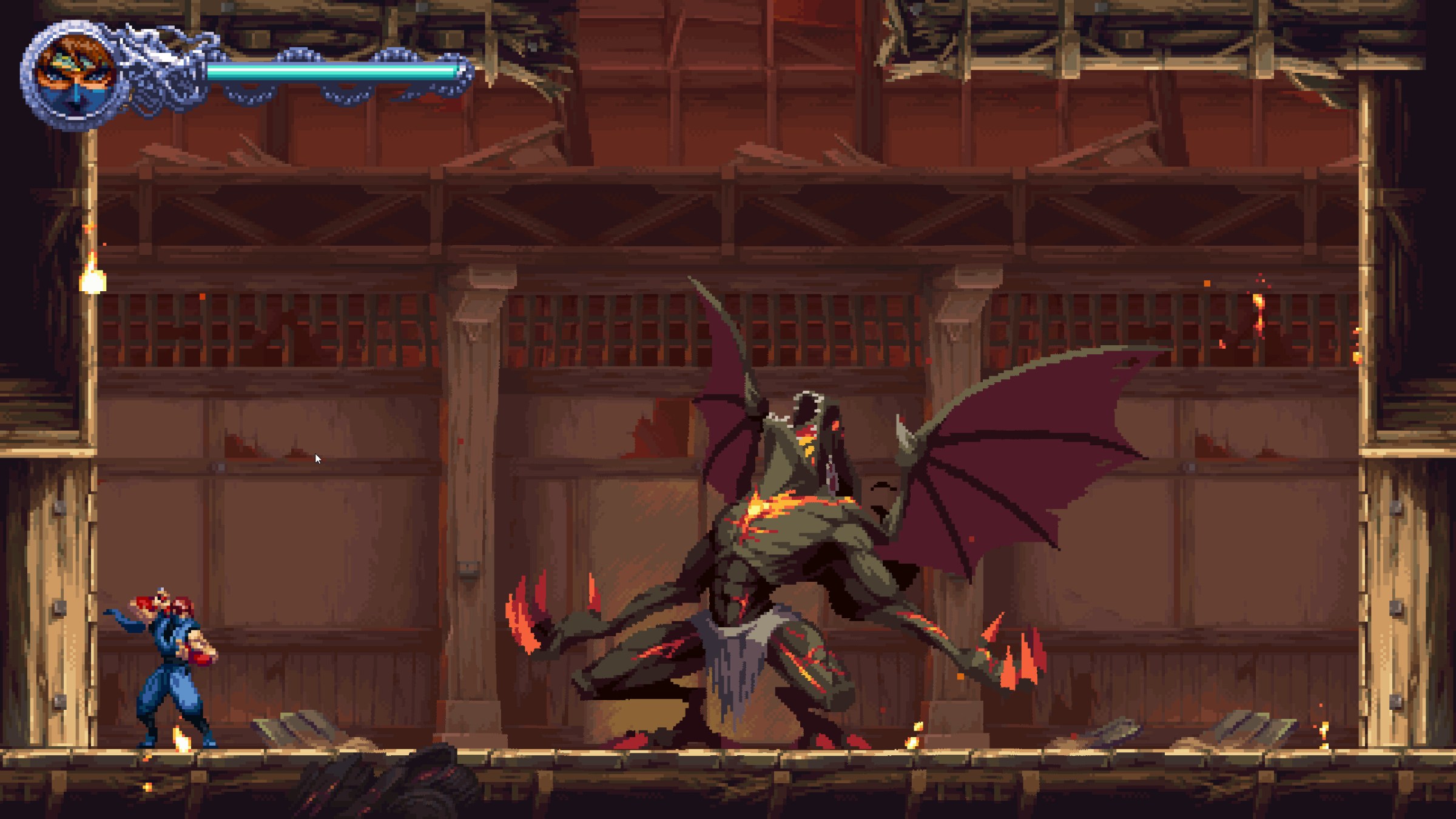 لقطة شاشة من Ninja Gaiden: Ragebound.