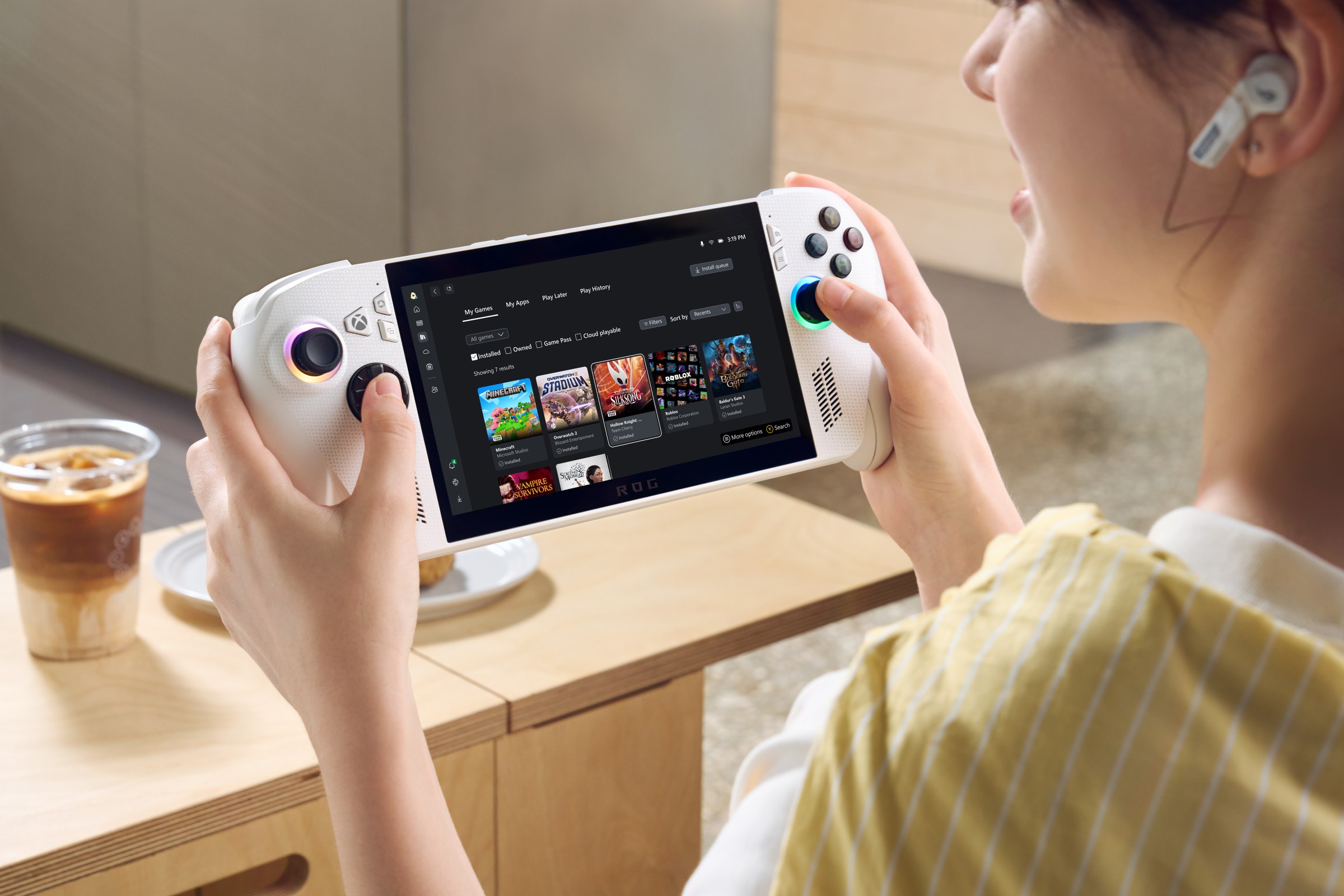 حليف Xbox مع تجربة Xbox الجديدة على الشاشة على Windows.
