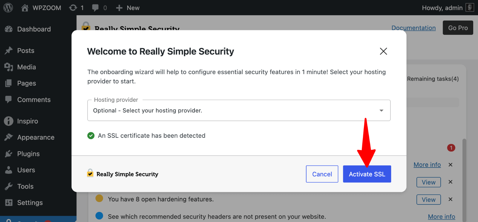 أمان بسيط حقًا> تفعيل SSL” class=”wp-image-818090″ data-lazy- src=”https://zoon1.com/wp-content/uploads/2025/07/really-simple-security-activate-ssl.png”/><img data-lazyloaded=