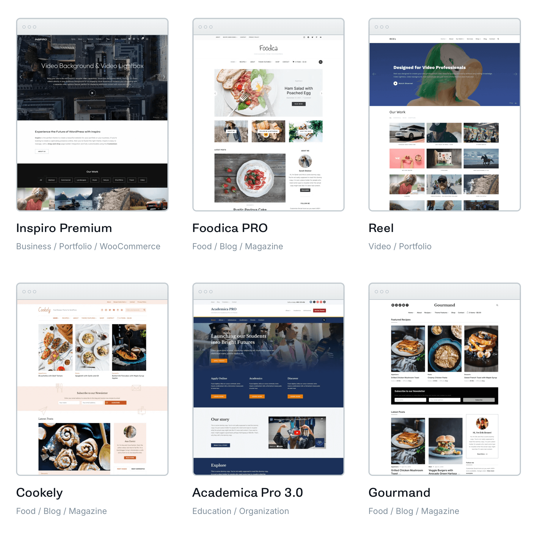 موضوعات WPZOOM